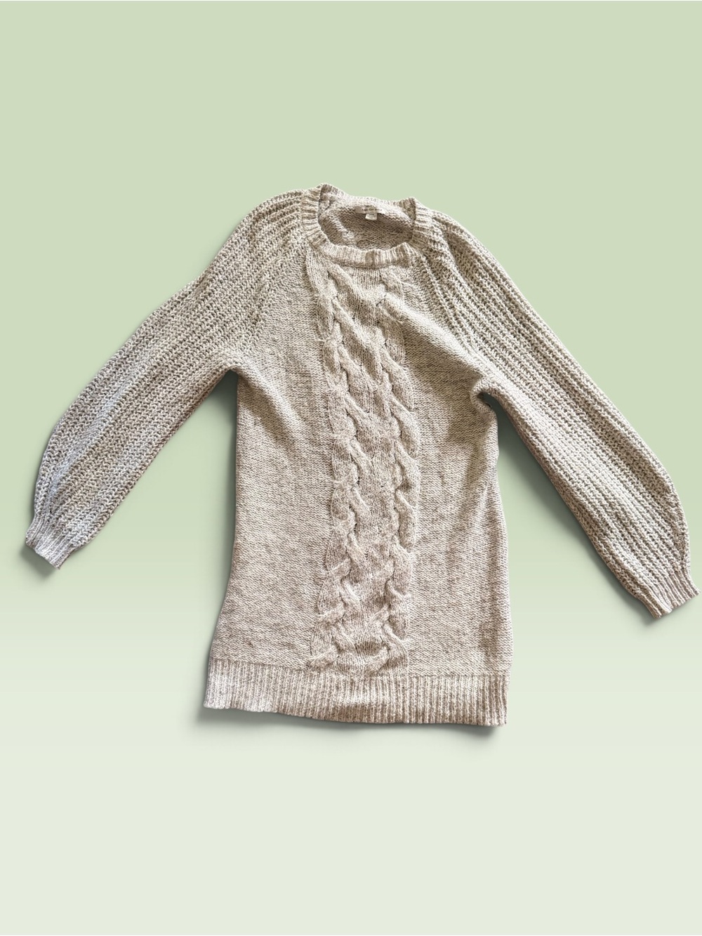 Vintage American Eagle Cable Knit Sweater Dress Cream – Size Small